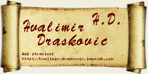 Hvalimir Drašković vizit kartica